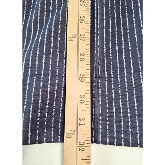 Ryegrass Wide Leg High Rise Pants Womens Sz 16 Navy Chalk Stripe Trousers NWT - Picture 7 of 8